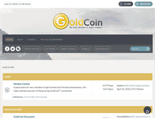 Tablet Screenshot of goldcointalk.org